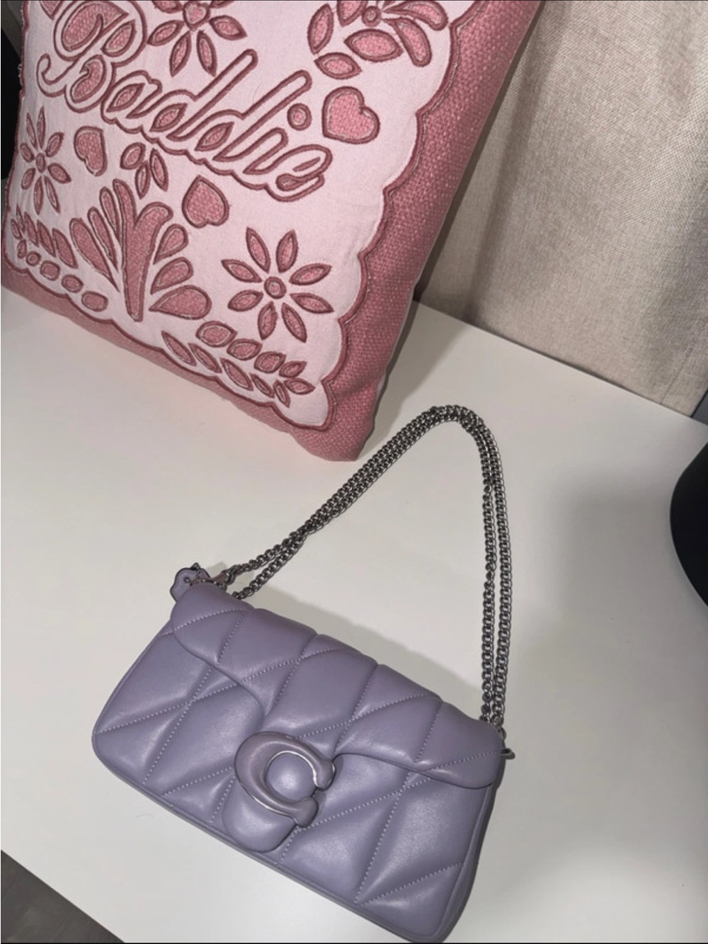 Coach Quilted Tabby Wristlet Shoulder Bag